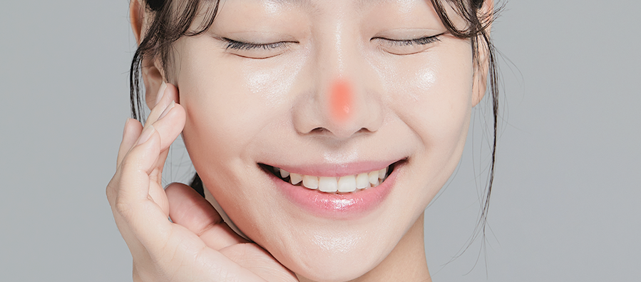 코에 염증이 생긴 경우 이미지